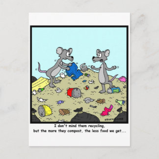 Kompostierung ist schlecht postkarte