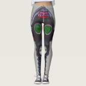 Komprimieren von Hipster-Leggings mit grauem Robot Leggings (Vorderseite)