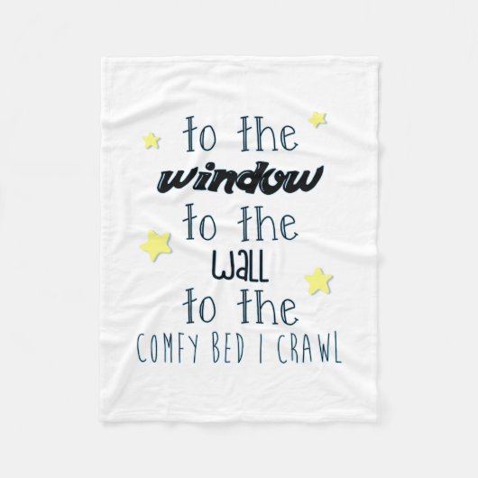 Komprimiertes Bett, lustiges Schlafangebot Fleecedecke (Vorderseite)