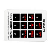 Kompromisslos einprägen magnet (Horizontal)