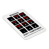 Kompromisslose Erinnerung Magnet (Rechte Seite)