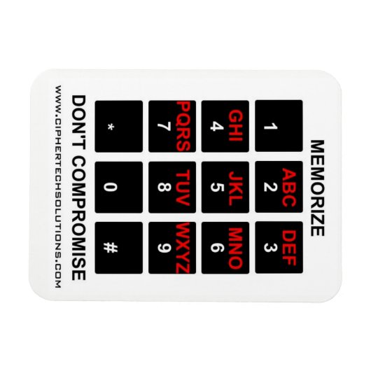 Kompromisslose Erinnerung Magnet (Horizontal)