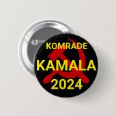 KOMRADE KAMALA 2024 BUTTON (Vorne & Hinten)