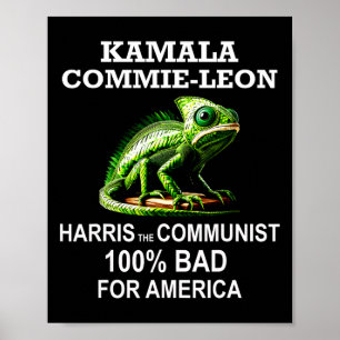 Komrade Kamala Commie Leon Commieleon Kommunistin  Poster