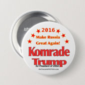 Komrade Trumpf 2016 Button (Vorne & Hinten)
