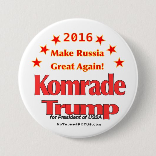 Komrade Trumpf 2016 Button (Vorderseite)