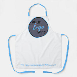 KOMTEMPORÄR MODERNES BERUFLICHES LOGO BRANDBLUE SCHÜRZE