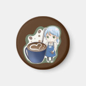 Komugisui Kaffee Tasse Magnet (Vorne)