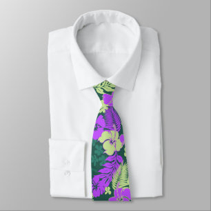 Kona Bay Hawaiian Hibiscus beidseitig bedruckt Krawatte