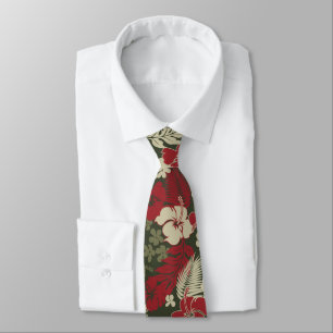 Kona Bay Hawaiian Hibiscus beidseitig bedruckt Krawatte