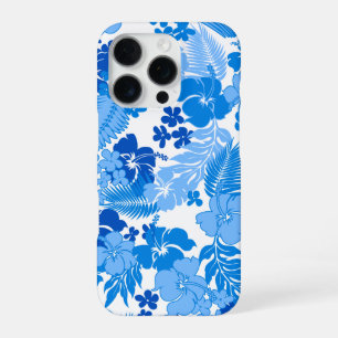 Kona Bay Hawaiian Hibiscus Blau iPhone 16 Pro Hülle
