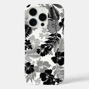 Kona Bay Hawaiian Hibiscus Schwarz iPhone 16 Pro Hülle