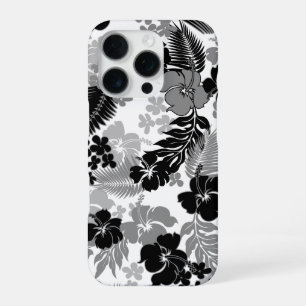 Kona Bay Hawaiian Hibiscus Schwarz iPhone 16 Pro Hülle