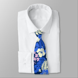 Kona Bay Hawaiian Hibiskus Aloha-Shirt Druck Krawatte