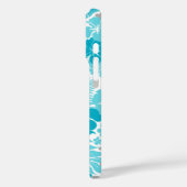 Kona Bay Hawaiianischer Hibiskus Türkis Case-Mate iPhone Hülle (Rückseite / Links)