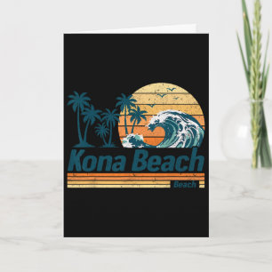Kona Beach Gruppen-Passende Familienferien Sommer Karte