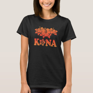 Kona Beach Hawaii Hibiskus Blume Sommerferien T-Shirt