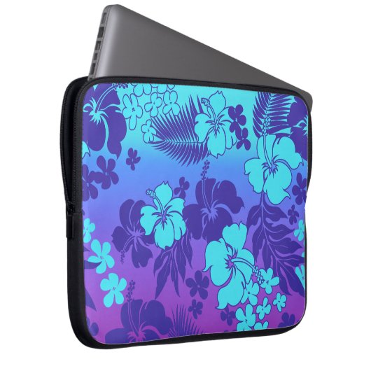 Kona Blend Hawaiian Hibiskus Neoprene Wetsuit Laptopschutzhülle (Vorne Rechts)