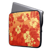 Kona Blend Hawaiian Hibiskus Neoprene Wetsuit Laptopschutzhülle (Vorderseite Links)