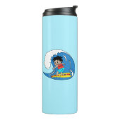 Kona Boy Surfs Big Wave Thermal Tumbler - Surf Art Thermosbecher (Nach links gedreht)