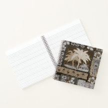 Kona Coast Bark Cloth Tape Notebook