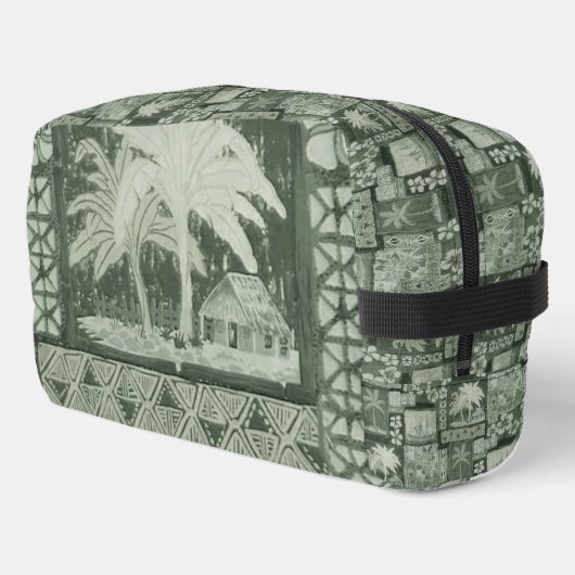 Kona Coast Hawaiiain Tapa Travel Bag Waschbeutel (Linke Seite)