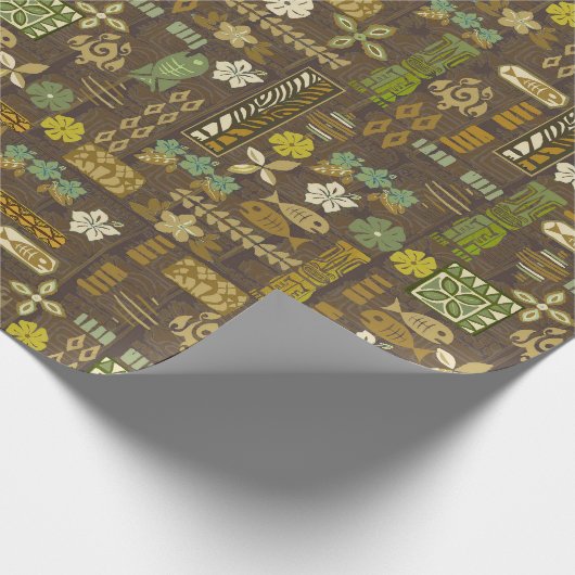 Kona Coast Tiki Tropix Geschenkpapier (Ecke)