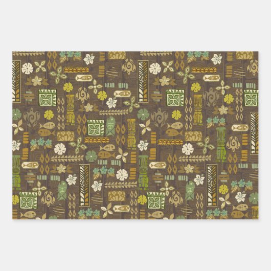 Kona Coast Tiki Tropix Geschenkpapier Set (Vorderseite 3)