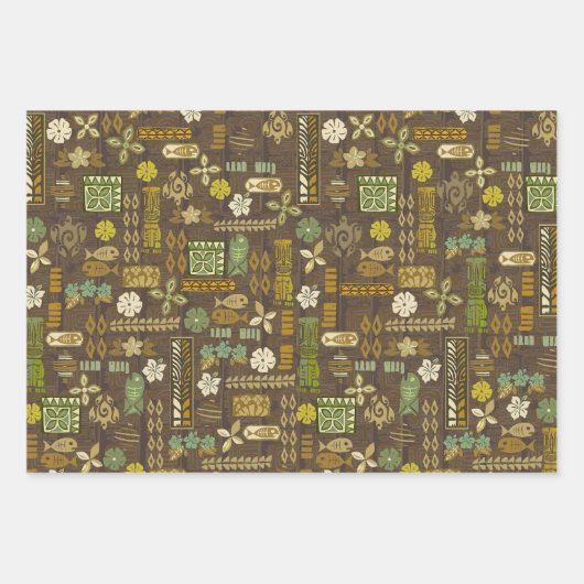 Kona Coast Tiki Tropix Geschenkpapier Set (Vorderseite 2)