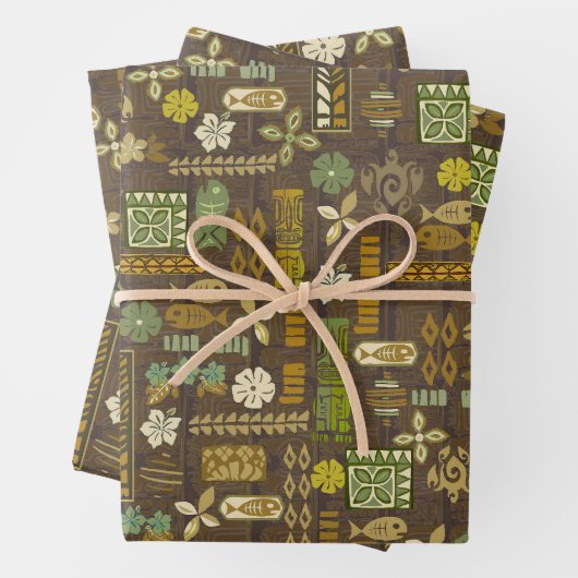 Kona Coast Tiki Tropix Geschenkpapier Set (Beispiel)