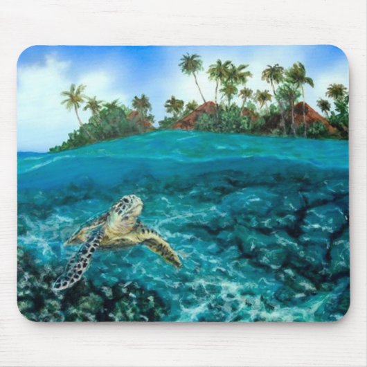 Kona Dorf-Schildkröte Mousepad (Vorne)