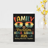 Kona Hawaii Beach Family Sommerurlaub 2025 Karte (Gelbe Blume)