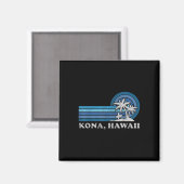Kona Hawaii Beach Vintage Family Summer Vacation Magnet (Vorderseite/Rückseite)
