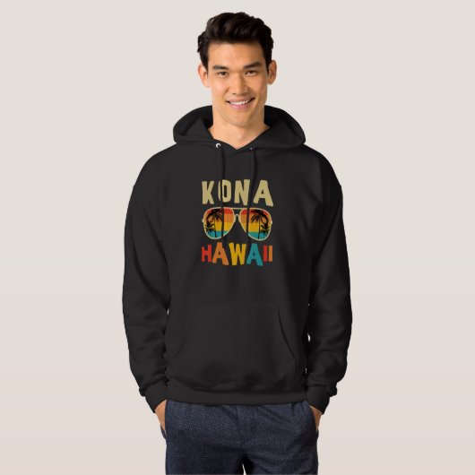 Kona Hawaii Hawaiian Summer Girls Boys Family Hoodie (Vorne ganz)