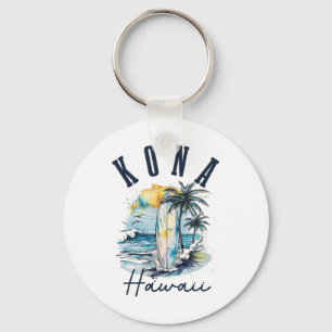 Kona Hawaii Hawaiianischer Surf Vintage Surfer Sur Schlüsselanhänger
