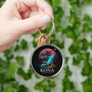 Kona Hawaii Hawaiianisches Surfbrett Vintage  Schlüsselanhänger