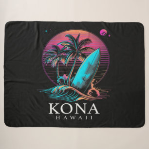 Kona Hawaii Hawaiianisches Surfbrett Vintage  Sherpadecke