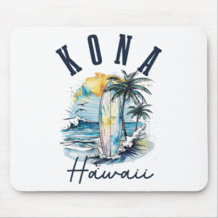 Kona Hawaii hawaiianisches Surfen Vintage Surfer S Mousepad