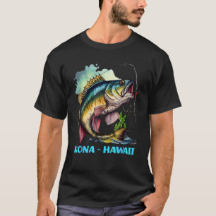 Kona Hawaii HI Angelurlaub Fischer Fliegenfischen T-Shirt