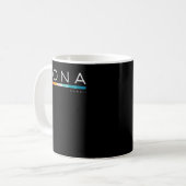 Kona Hawaii HI Retro Design Kaffeetasse (Vorderseite Links)
