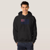 Kona Hawaii Saltwater Fishing The Aloha State Flag Hoodie (Vorne ganz)