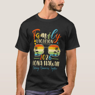 Kona Hawaii Strand Familienurlaub 2026 Sommer Stim T-Shirt