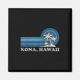 Kona Hawaii Strand Vintage Familien Sommerurlaub  Magnet