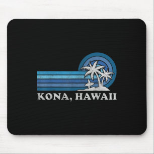 Kona Hawaii Strand Vintage Familien Sommerurlaub  Mousepad