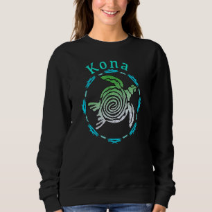 Kona Hawaii Vintag Tribal Turtle Sweatshirt
