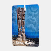 Kona, Hawaii, zweiseitiger Platz, Keramik Ornament (Vorderseite links)