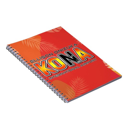 Kona International Airport Code (KOA) Notebook Notizblock (Rechte Seite)
