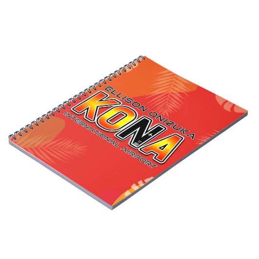 Kona International Airport Code (KOA) Notebook Notizblock (Linke Seite)