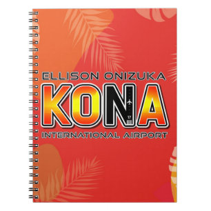 Kona International Airport Code (KOA) Notebook Notizblock