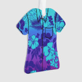 Kona Mischungs-hawaiisches Hibiskus-Flora-Aloha Ornament (Vorderseite)